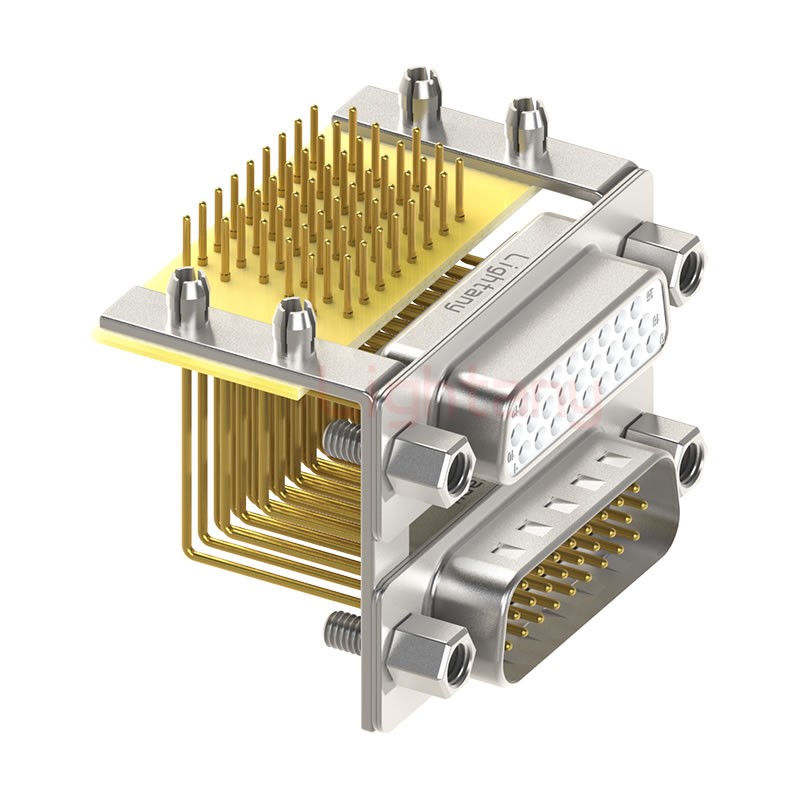 HDR26 上公下母間距15.88車針雙胞胎 D-SUB連接器