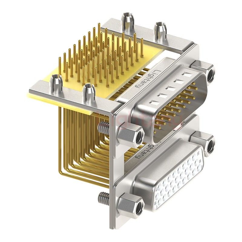 HDR26 上母下公間距19.05車針雙胞胎 D-SUB連接器