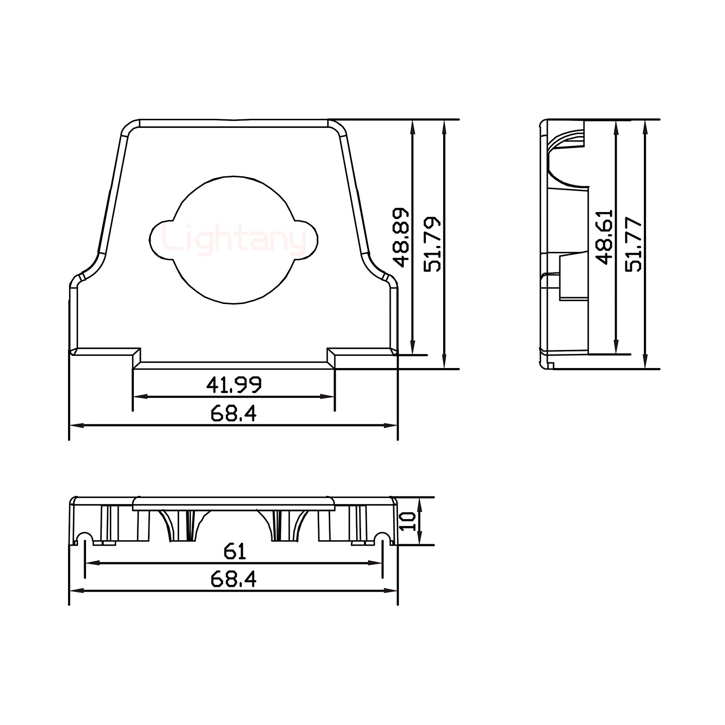 43W2公焊線式50歐姆+50P金屬外殼2252三個(gè)出線孔12mm