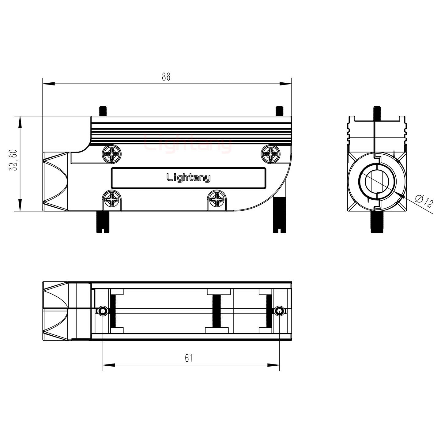 43W2公焊線式75歐姆+50P金屬外殼1745彎出線4~12mm