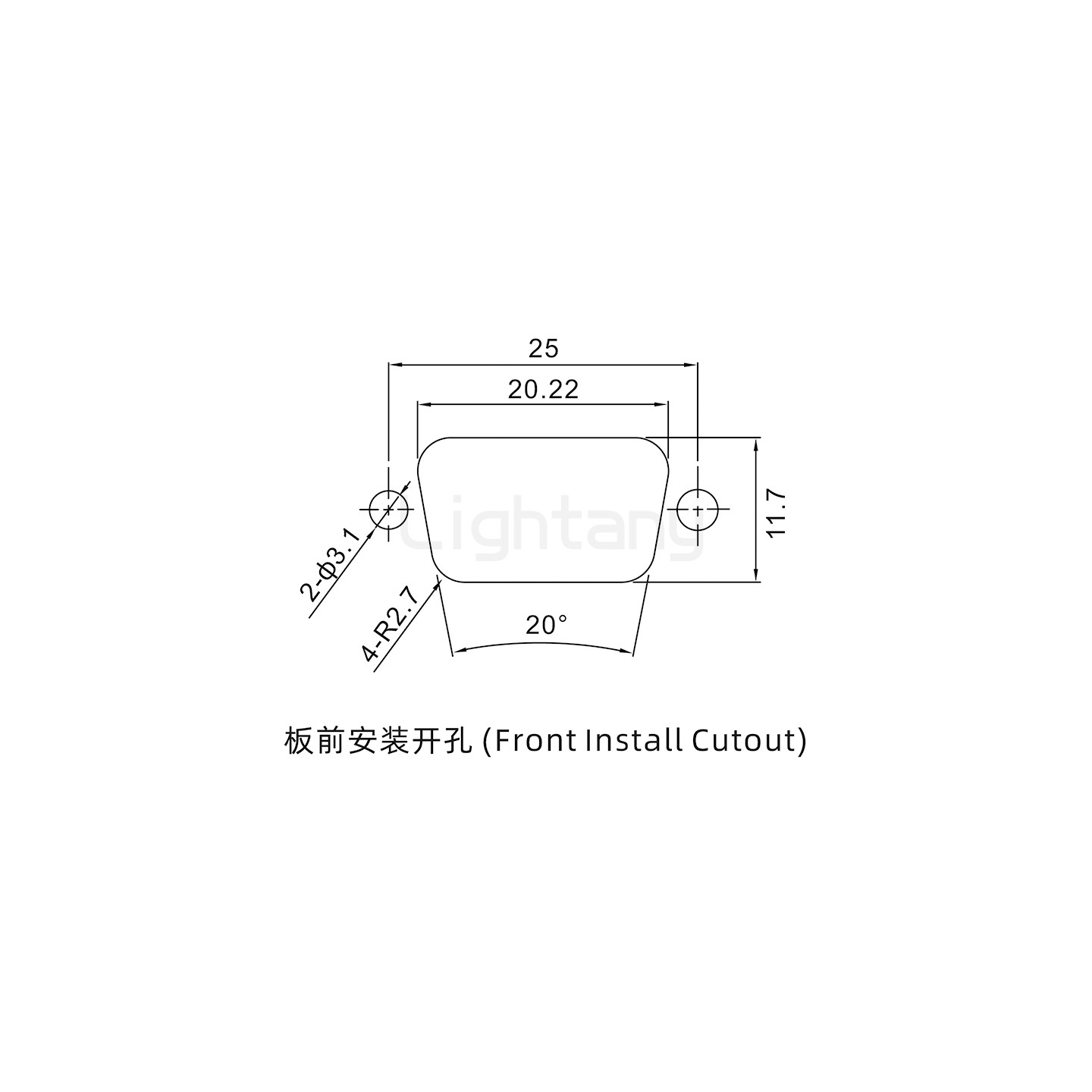 防水1W1母焊線式/鎖螺絲/大電流40A