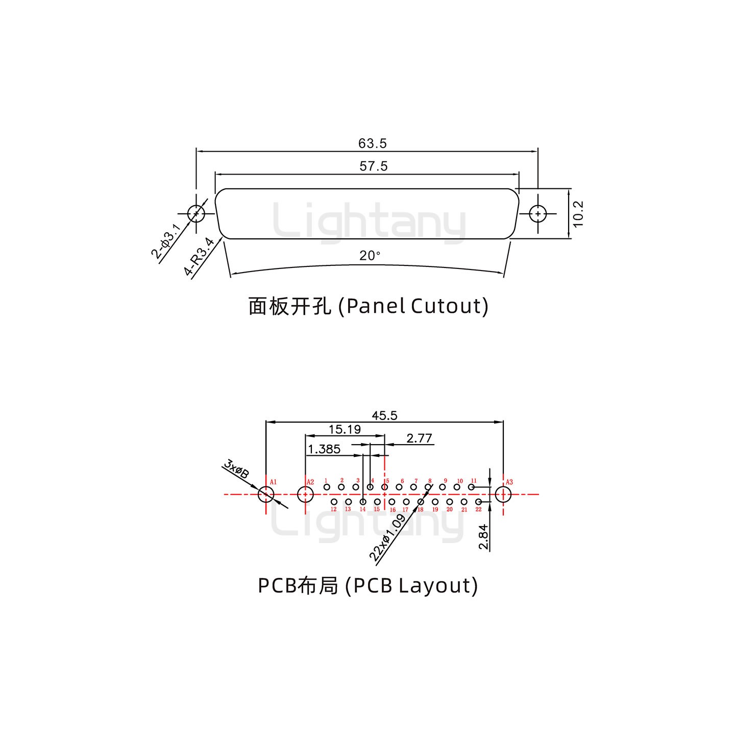 防水25W3公直插板/鎖螺絲/大電流40A