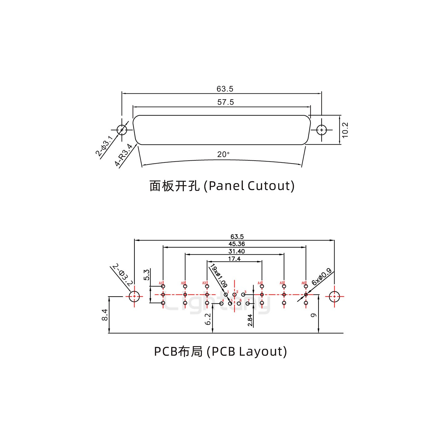 防水13W6A公彎插板/鉚支架/鎖螺絲/射頻同軸50歐姆