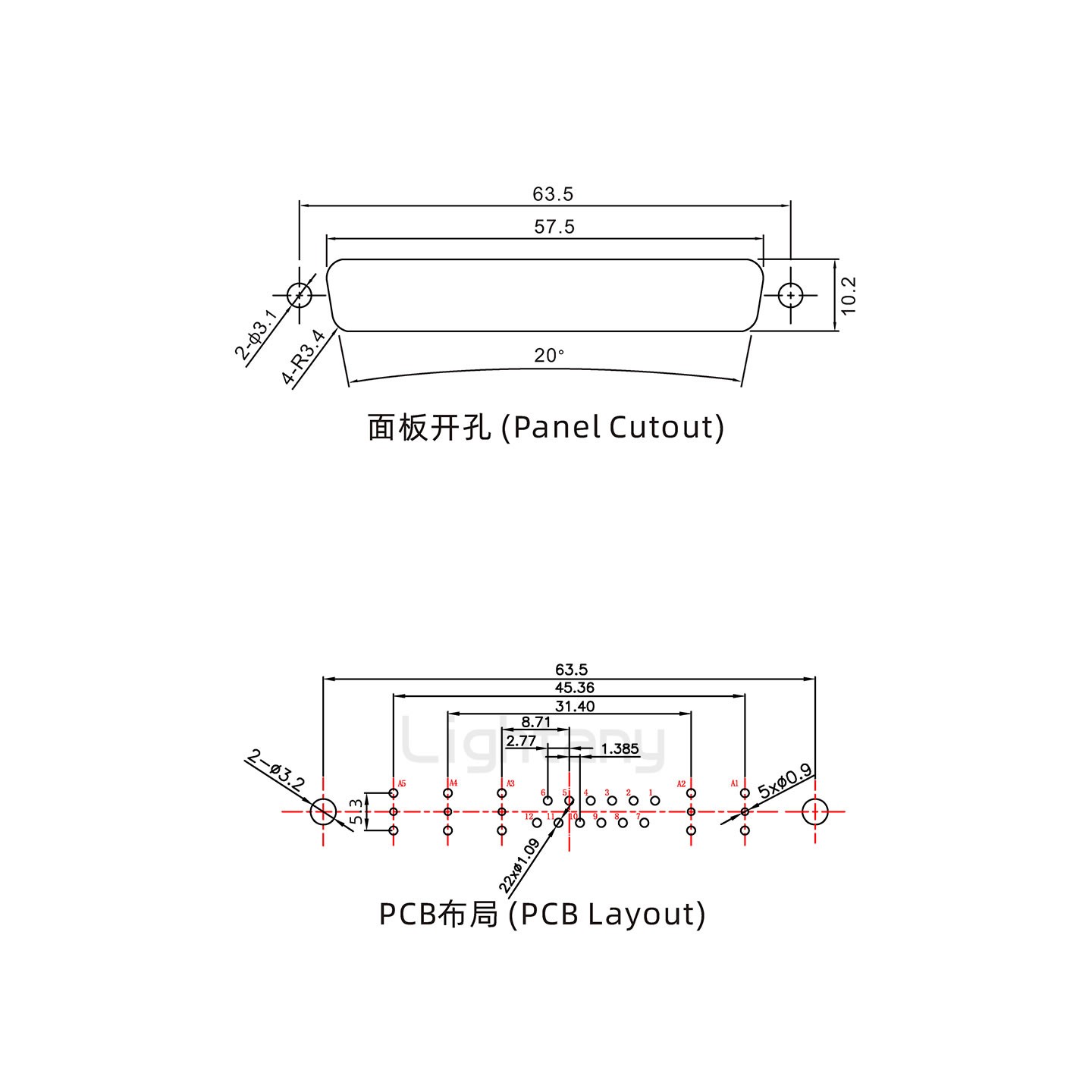 防水17W5母直插板/鉚魚叉/鎖螺絲/射頻同軸50歐姆