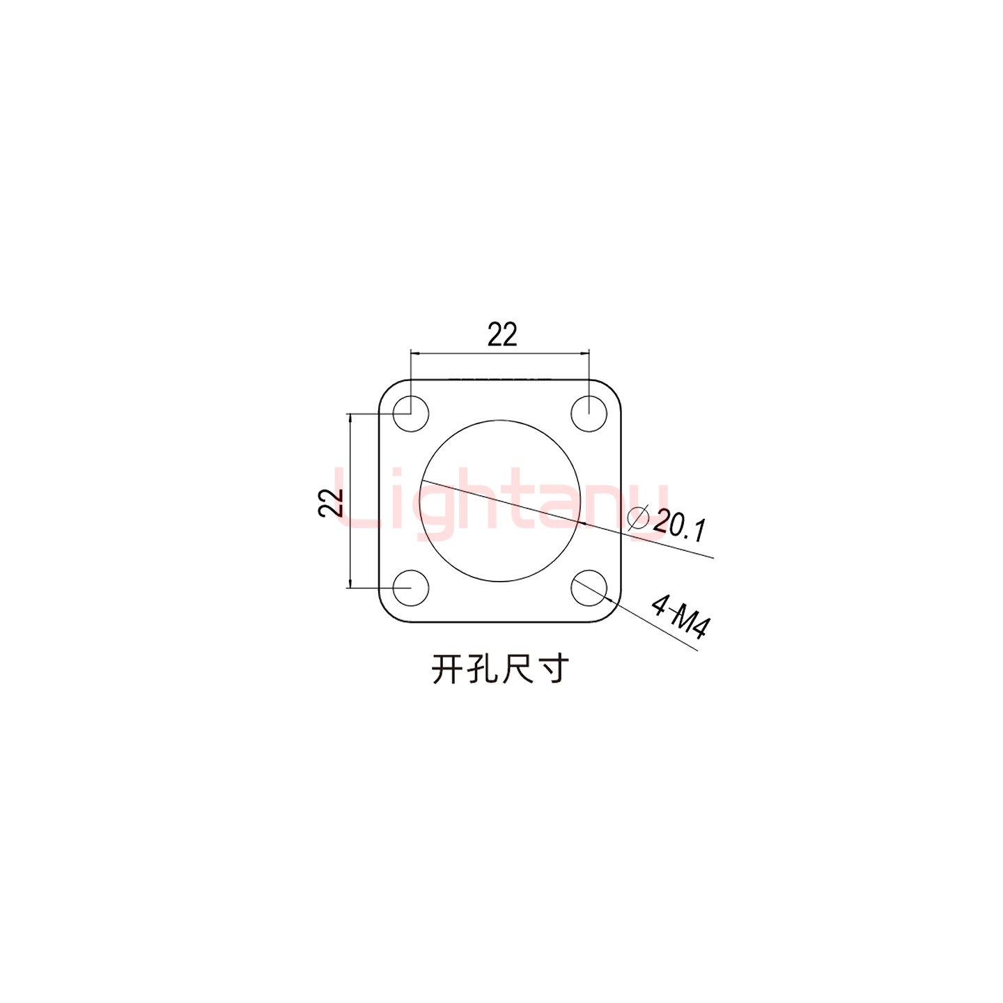 LTC1020SO-M1BL外螺紋穿墻插座 100/150/200A 黑色