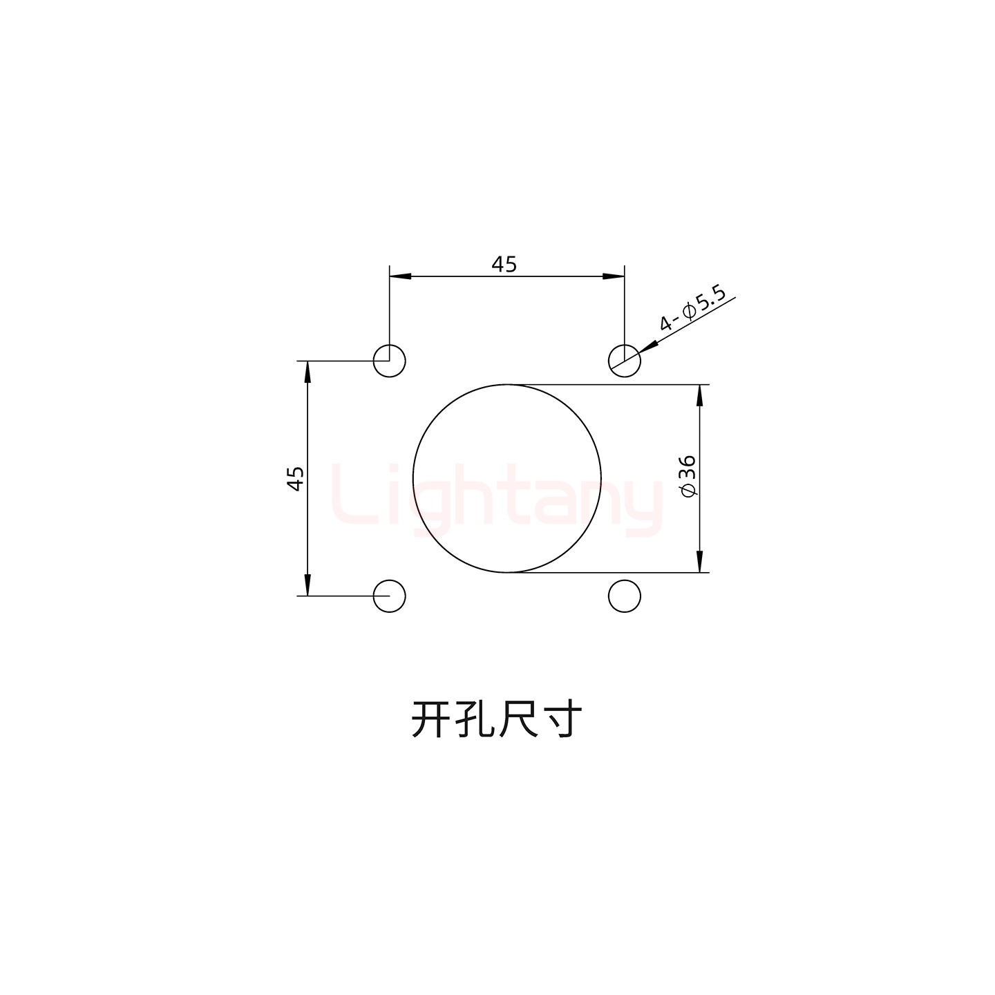 內螺紋穿墻插座 600A 紅色