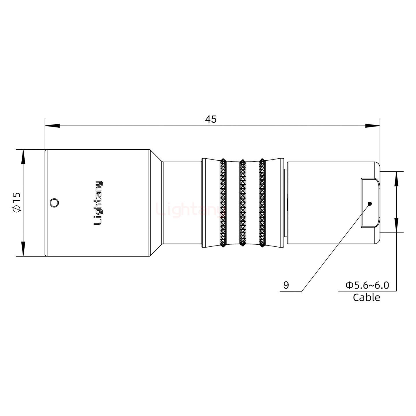 FHG.1K.003.CLAC60推拉自鎖彎式插頭