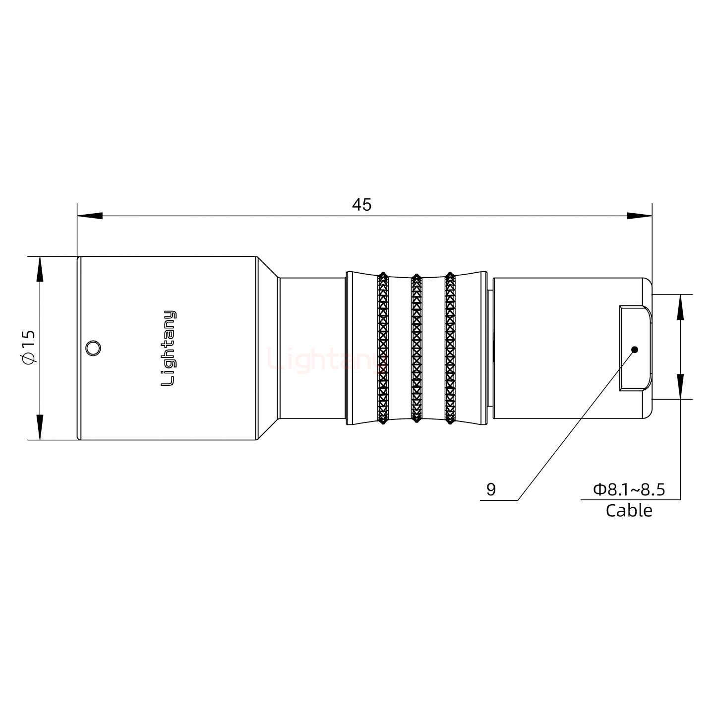 FHG.1K.004.CLAK85推拉自鎖彎式插頭