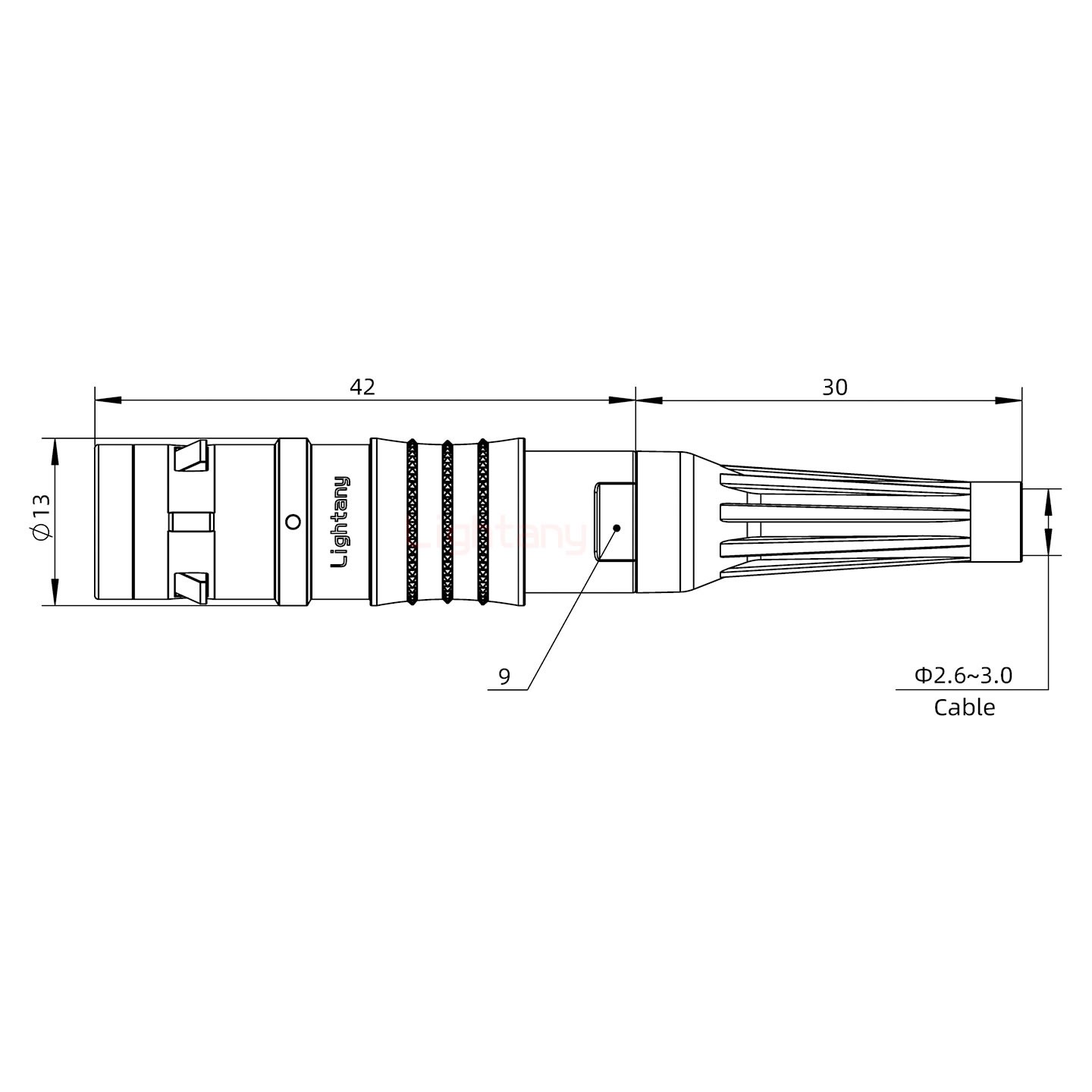 FGG.1K.003.CLAC30Z推拉自鎖帶護套直式插頭