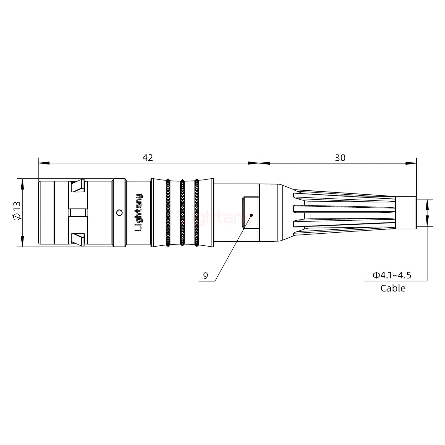 FGG.1K.008.CLAC45Z推拉自鎖帶護套直式插頭