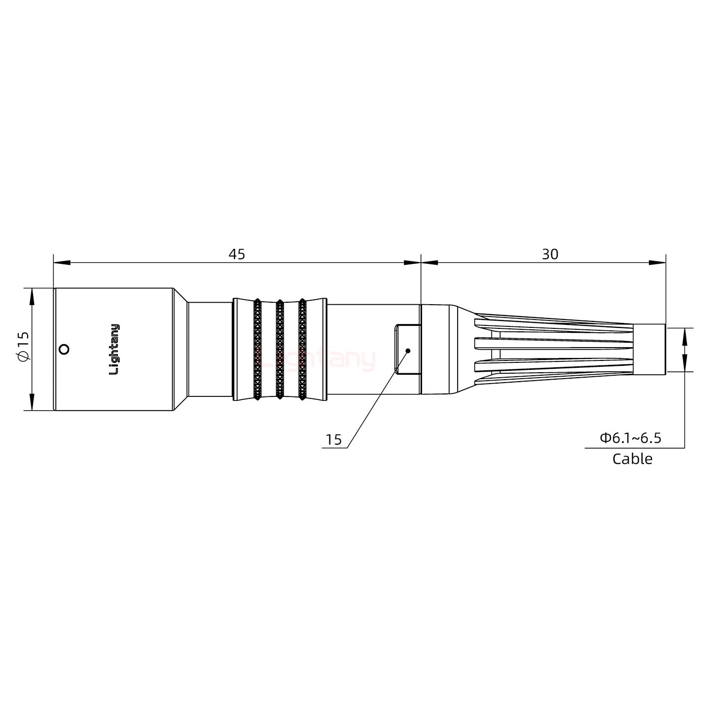 PHG.1K.003.CLAC65Z推拉自鎖帶護(hù)套浮動(dòng)插座